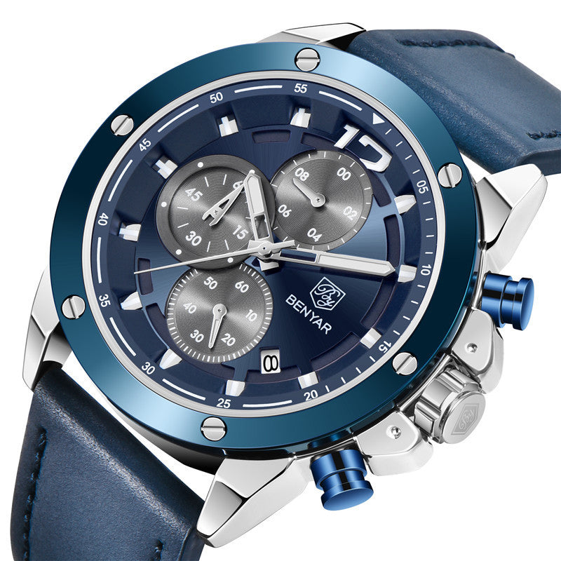 Quarz-Herrenuhr Sportlich-Elegant Wasserdicht – Bild 3 | LuxeStyle