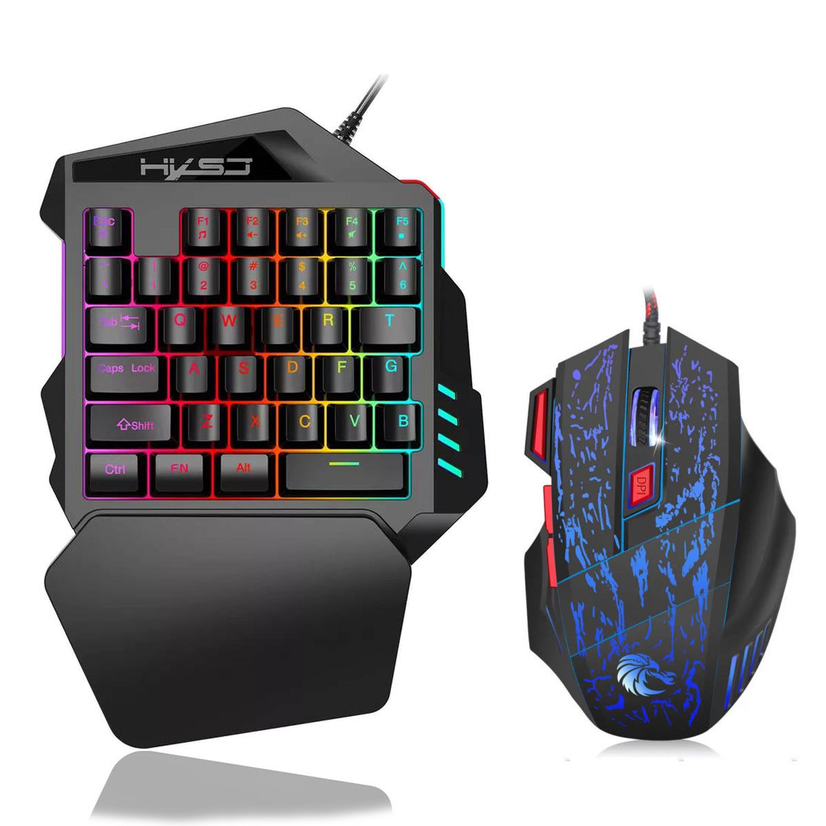 Einhand-Gaming-Tastatur für linke Hand