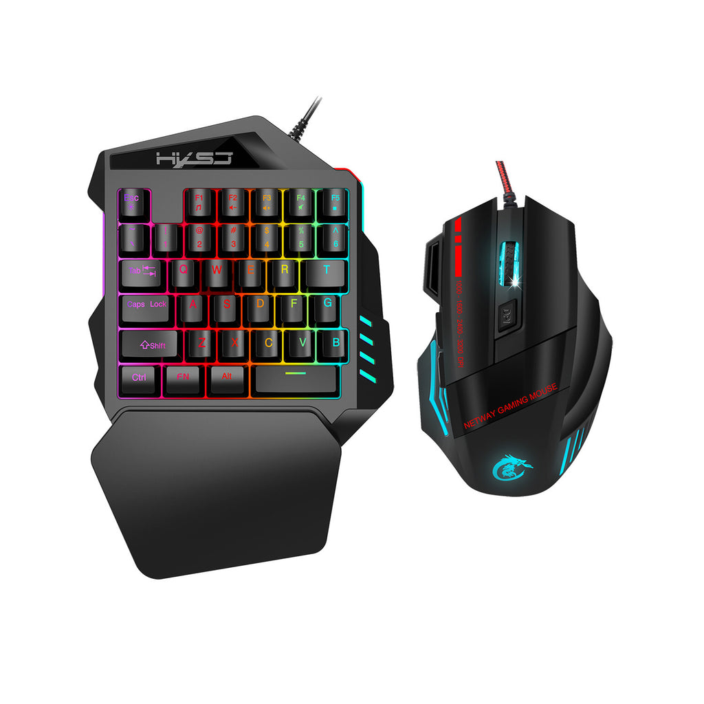 Einhand-Gaming-Tastatur für linke Hand