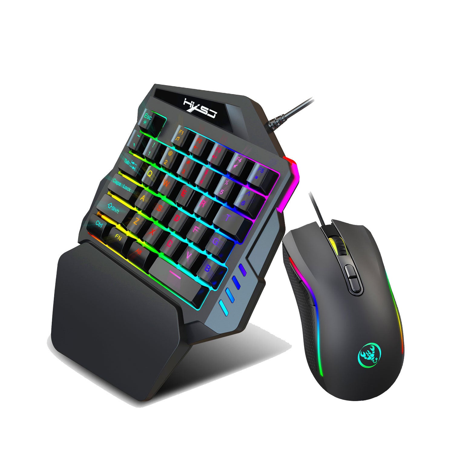 Einhand-Gaming-Tastatur für linke Hand