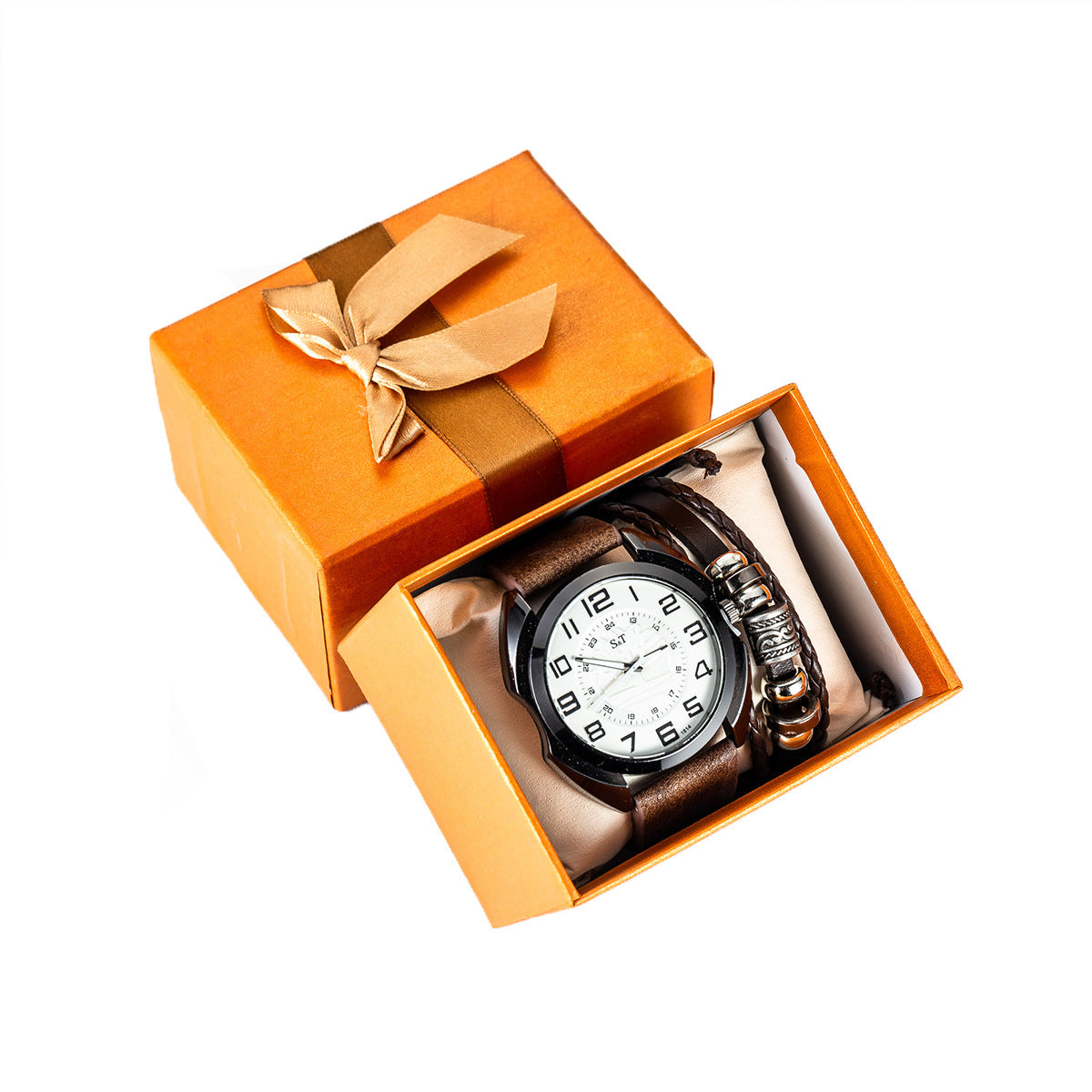 Herren Quarz-Armbanduhr mit Armband-Set – Bild 3 | LuxeStyle