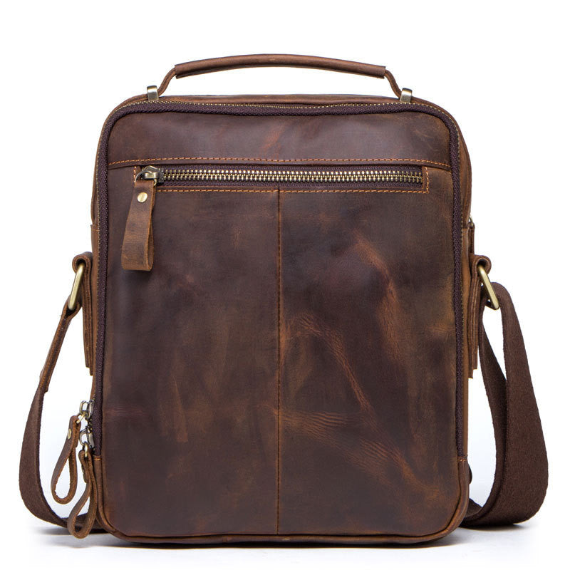 Messenger-Tasche aus Rindsleder – Retro-Design – Bild 4 | LuxeStyle