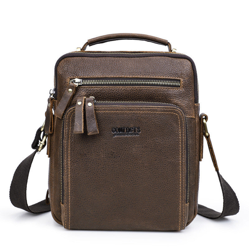 Messenger-Tasche aus Rindsleder – Retro-Design – Bild 3 | LuxeStyle