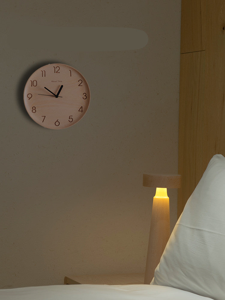 Wanduhr aus Buchenholz, geräuscharm – Bild 2 | LuxeStyle
