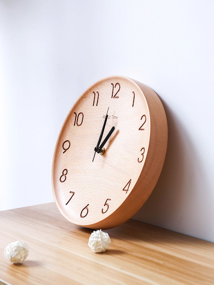 Wanduhr aus Buchenholz, geräuscharm – Bild 4 | LuxeStyle