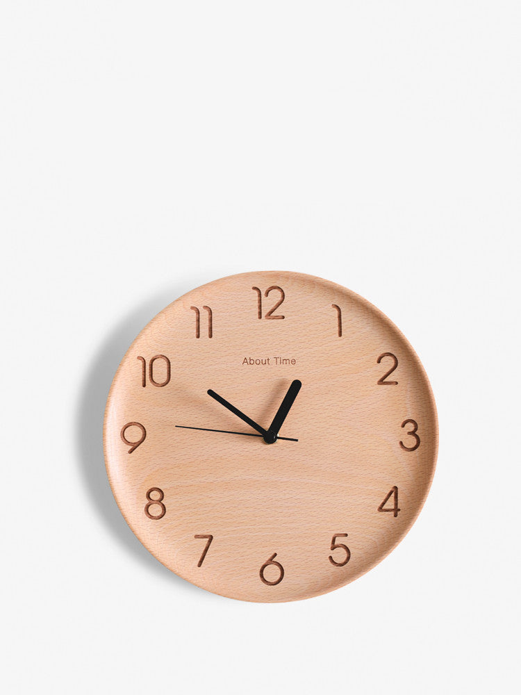 Wanduhr aus Buchenholz, geräuscharm – Bild 3 | LuxeStyle