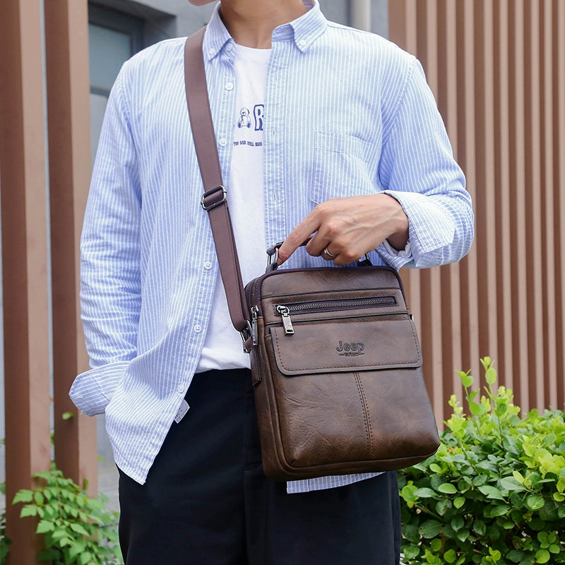 Business-Rucksack für Herren aus Leder – Bild 3 | LuxeStyle
