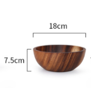 Handgefertigte Holzschale · Deko