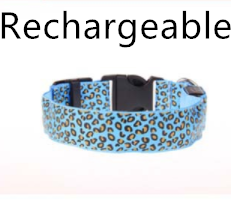LED-Halsband für Hunde – Leopard-Muster