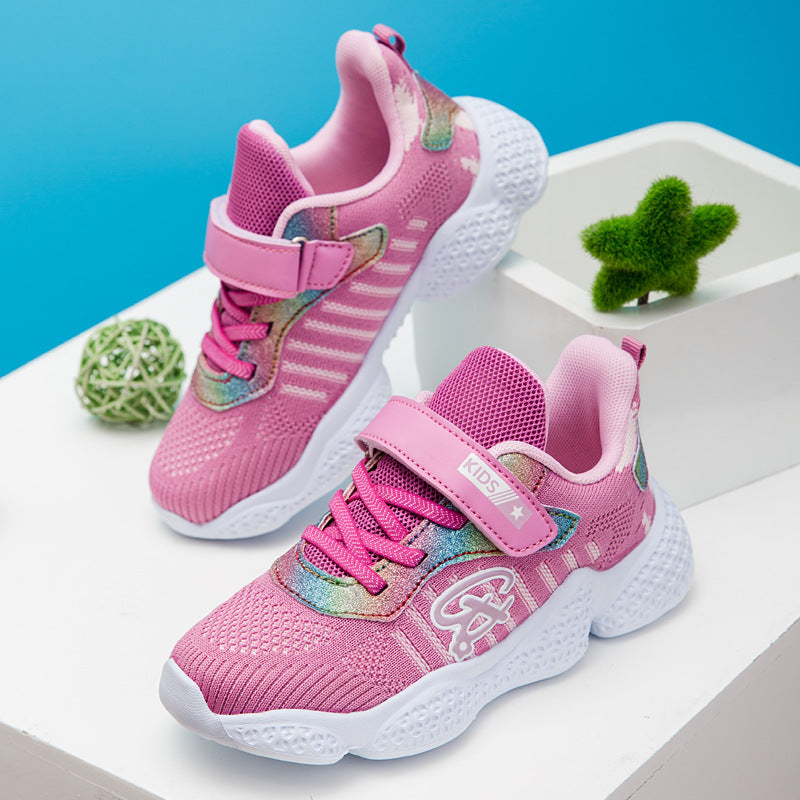 Flying Woven Mesh Mädchen-Sneakers