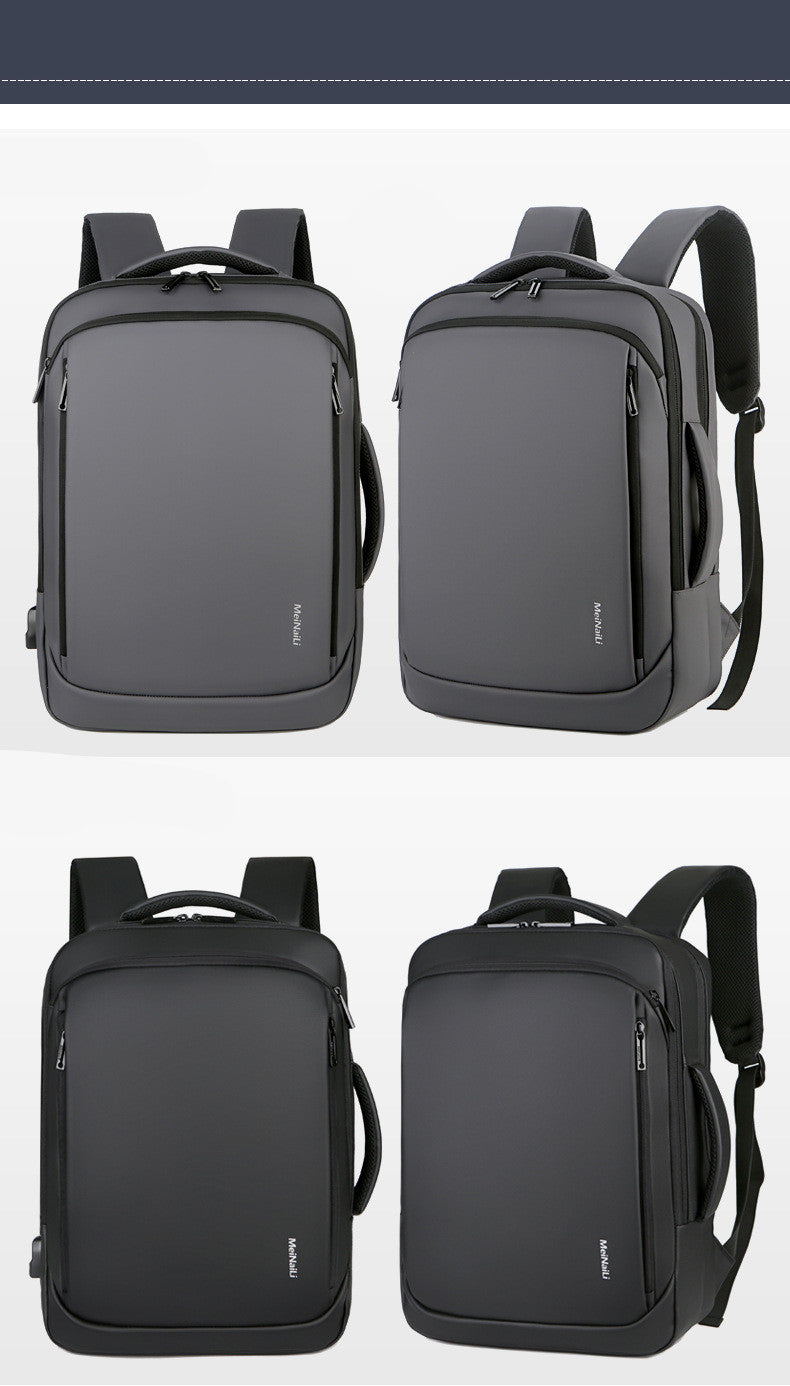 Wasserdichter Multifunktions-Laptop-Rucksack mit USB – Bild 5 | LuxeStyle