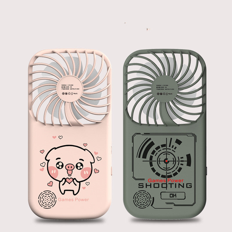 Mini Gaming-Konsole mit Handventilator – Ansicht 3