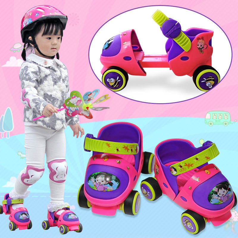 Doppel-Rollschuhe für Kinder