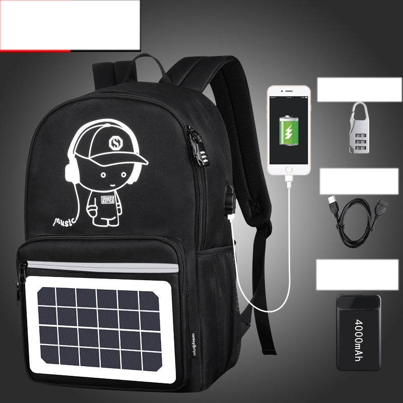 Solarbetriebener Rucksack mit Wasserdichtem Oxford – Bild 8 | LuxeStyle