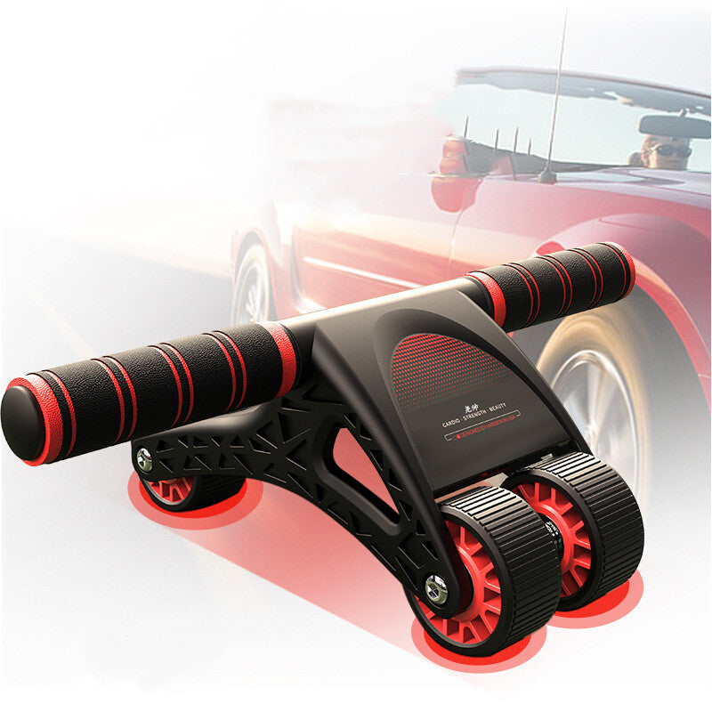Bauchrad mit vier Rollen – leises Training | LuxeStyle