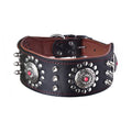 Halsband Retro-Leder mit Nieten | LuxeStyle