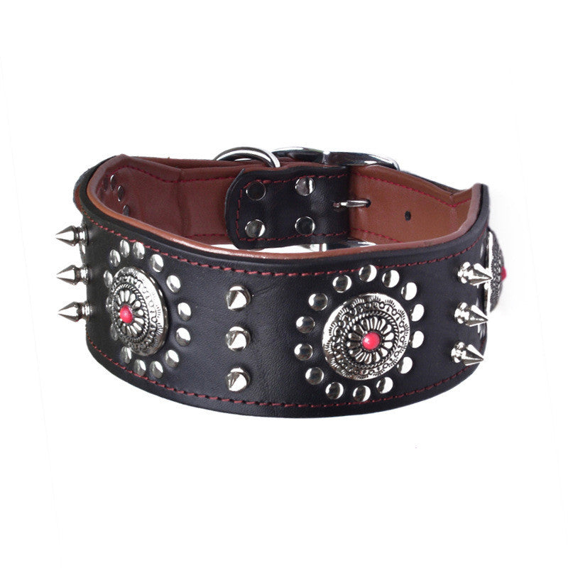 Halsband Retro-Leder mit Nieten | LuxeStyle
