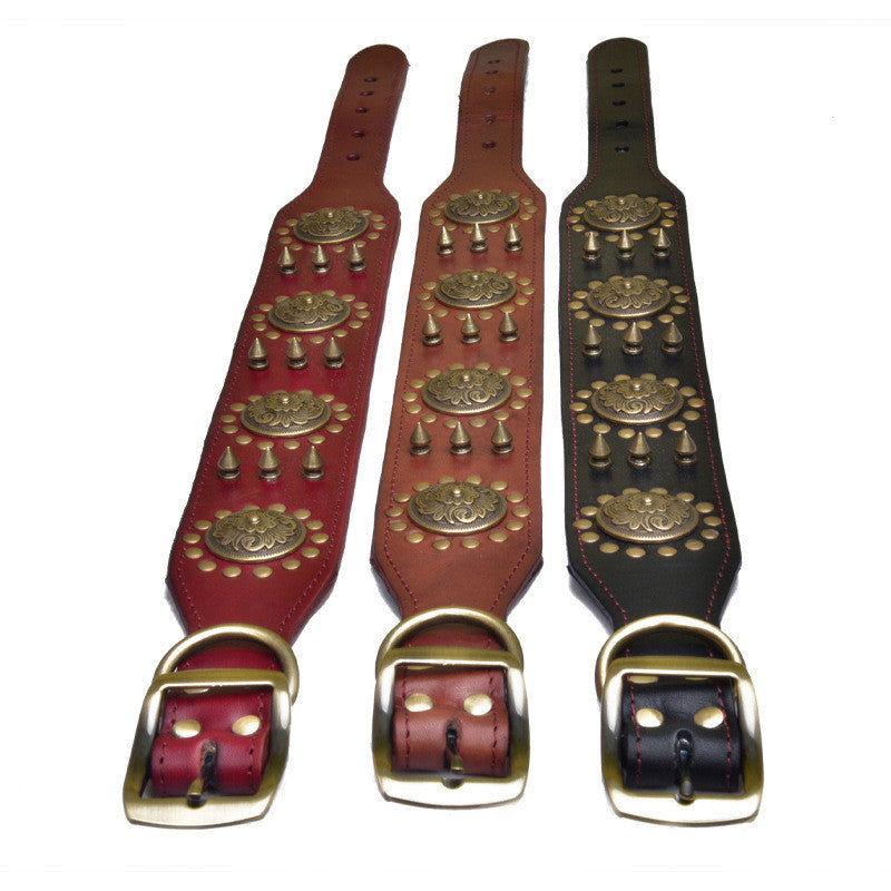 Halsband Retro-Leder mit Nieten – Bild 1 | LuxeStyle