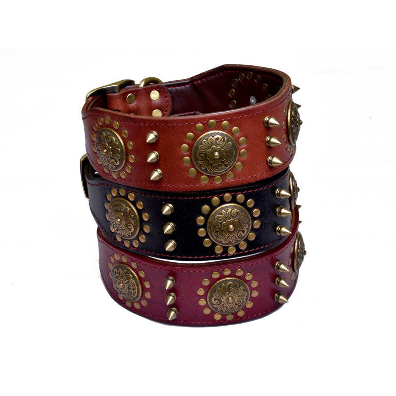 Halsband Retro-Leder mit Nieten – Bild 2 | LuxeStyle