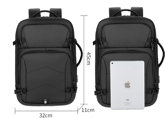 Multifunktionaler Rucksack 20-35 l – Bild 4 | LuxeStyle