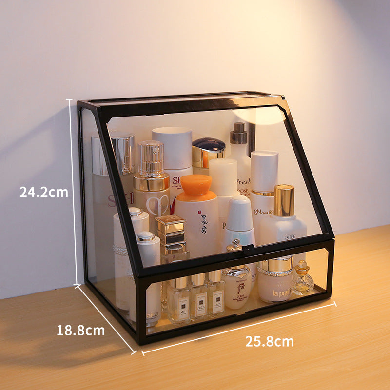 Staubdichte Make-up-Aufbewahrungsbox für den Schreibtisch – Bild 4 | LuxeStyle