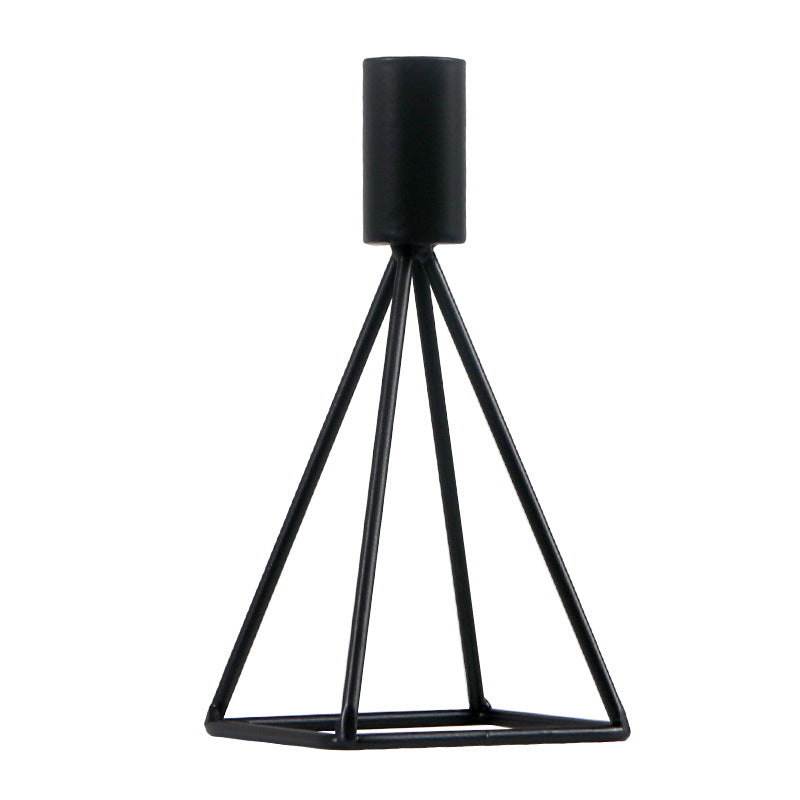 Eiserner Kerzenhalter – 1C148 Schwarz – Bild 6 | LuxeStyle
