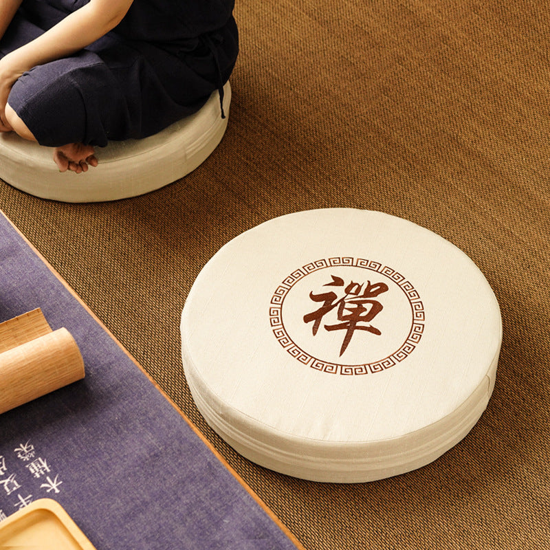 Rundes Futonkissen für Meditation & Wohnen – Bild 2 | LuxeStyle