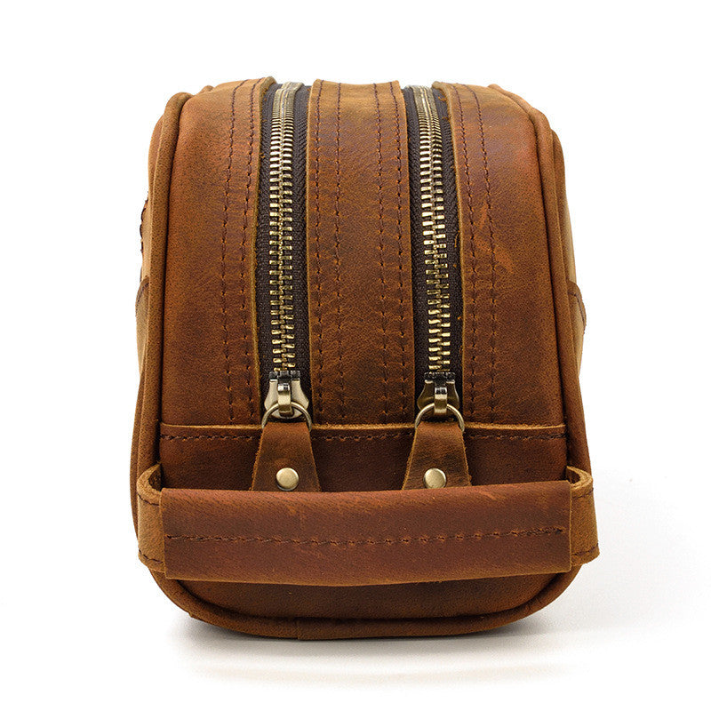 Doppelreissverschluss Handtasche aus Rindsleder – Bild 2 | LuxeStyle