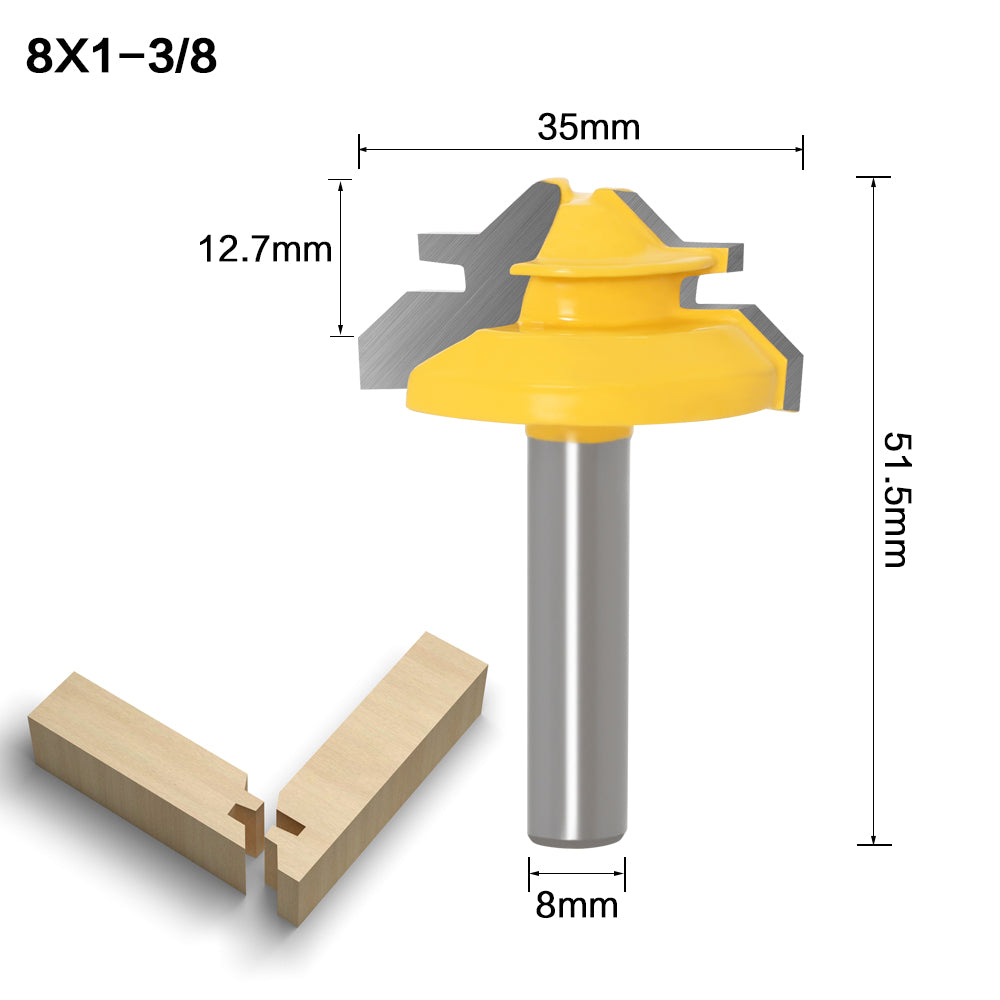 3-teiliges Fräser-Set für Holzbearbeitung · 3 Stück | LuxeStyle