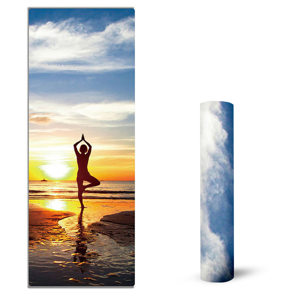 Yoga-Matte aus Wildleder 183 × 68 cm | LuxeStyle