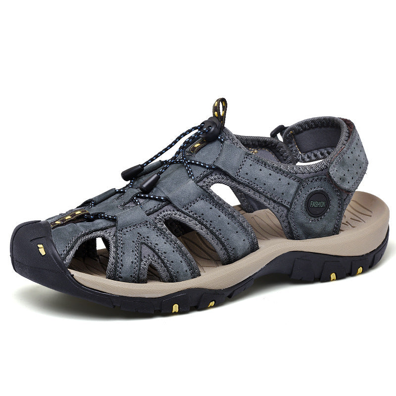 Herren Outdoor-Sandalen aus Leder – Bild 3 | LuxeStyle
