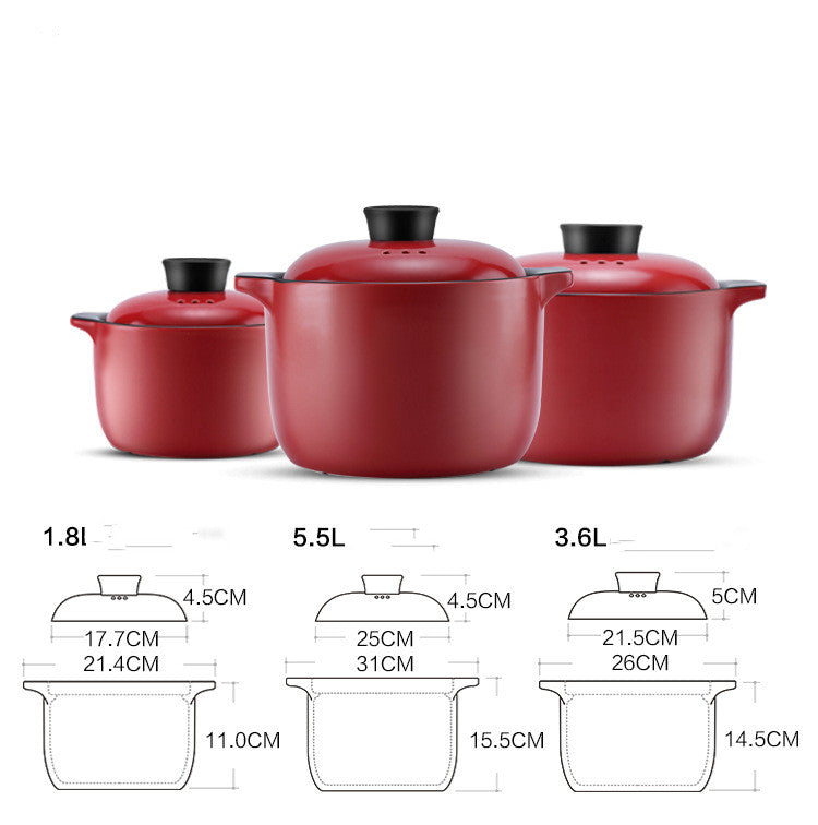 Roter Keramiktopf für Gasherd – Bild 6 | LuxeStyle