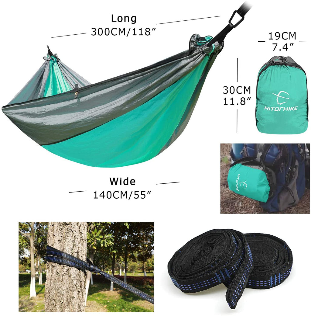 Reise-Hängematte aus Fallschirm-Nylon