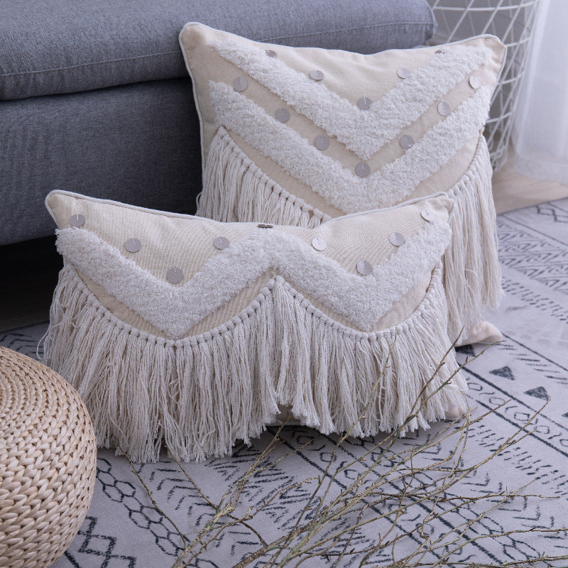 Boho Kissenbezug mit Quasten – Bild 2 | LuxeStyle