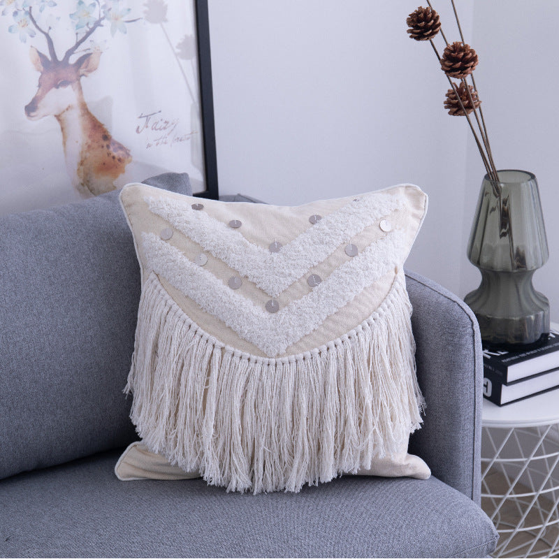 Boho Kissenbezug mit Quasten – Bild 9 | LuxeStyle