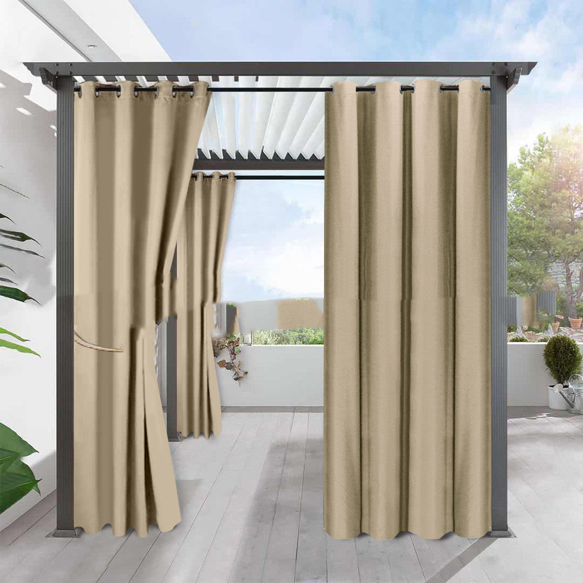 Verdunkelungsvorhang aus Leinenimitat – Bild 5 | LuxeStyle