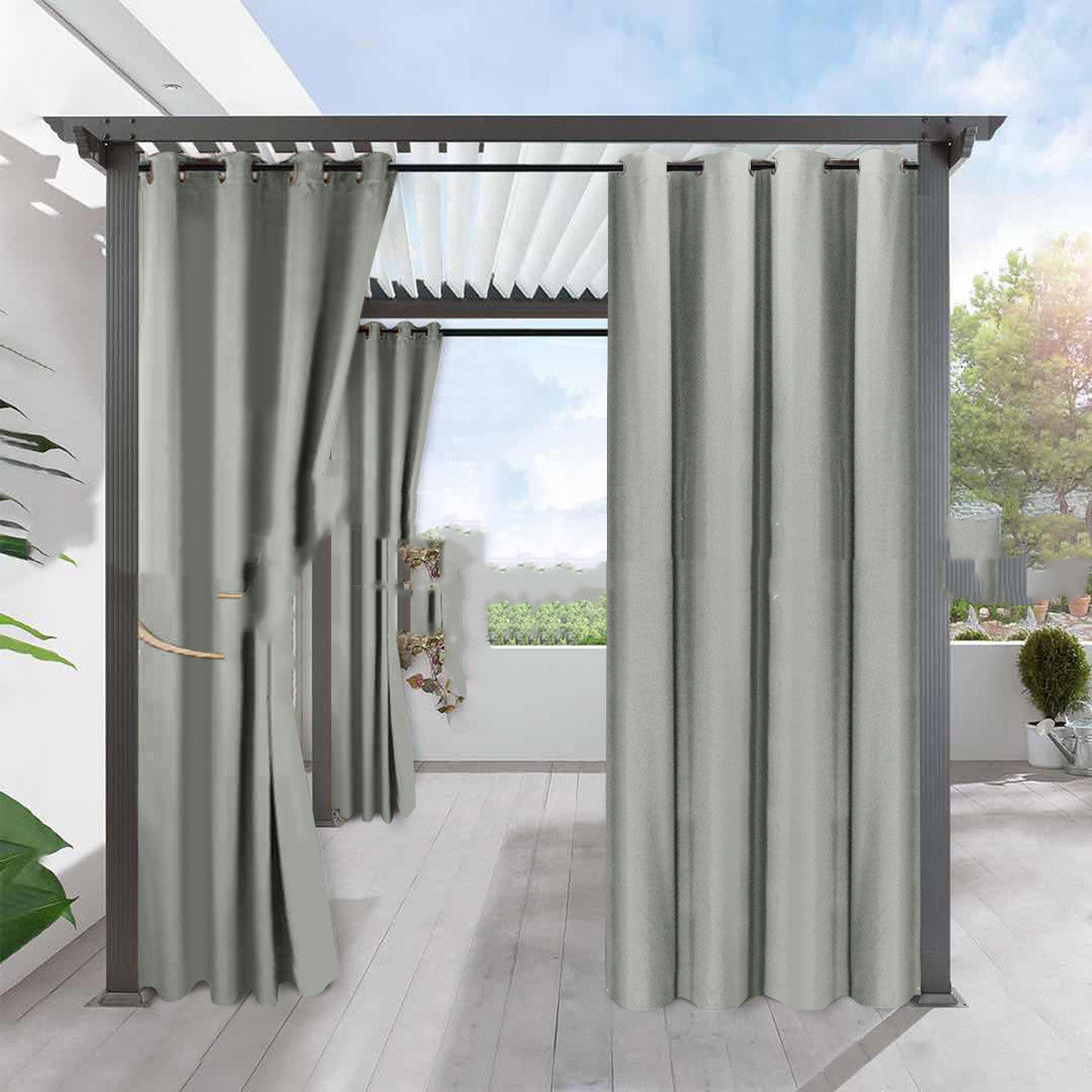 Verdunkelungsvorhang aus Leinenimitat – Bild 4 | LuxeStyle