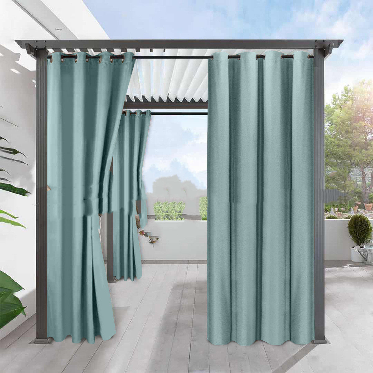 Verdunkelungsvorhang aus Leinenimitat – Bild 3 | LuxeStyle