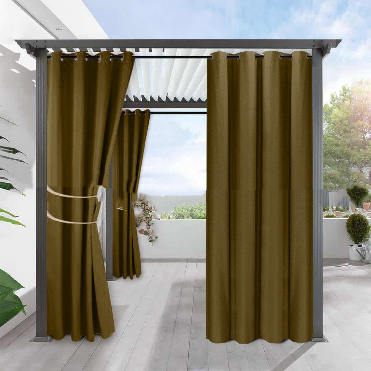 Verdunkelungsvorhang aus Leinenimitat – Bild 7 | LuxeStyle