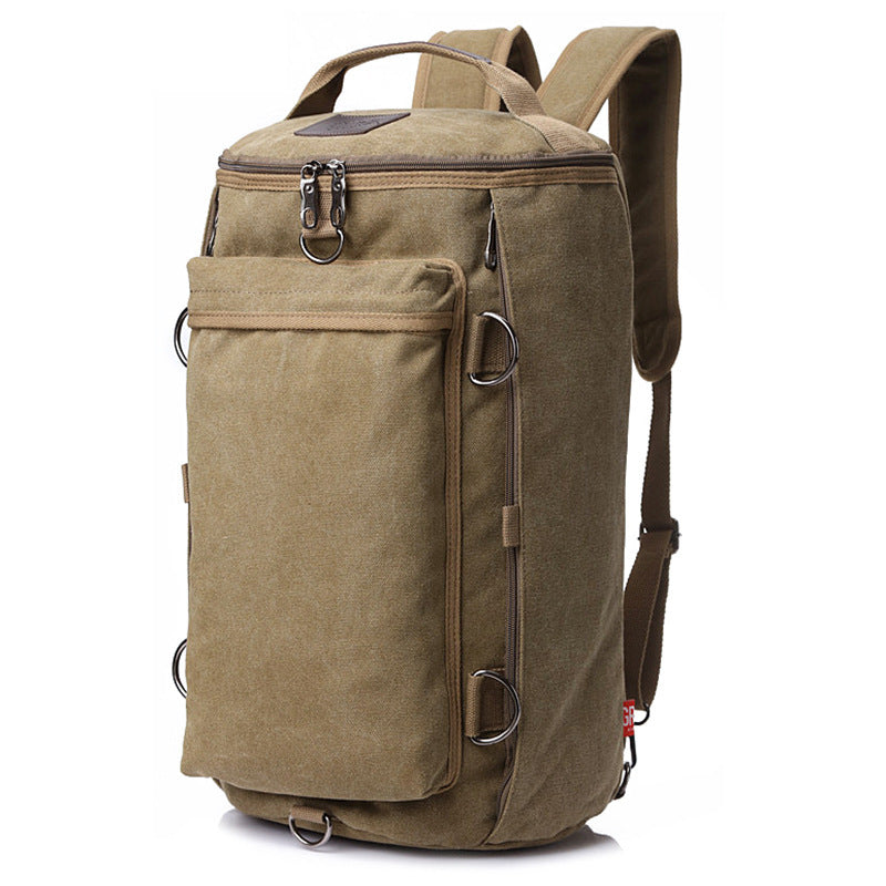 Canvas-Rucksack mit doppeltem Schultergurt, 20-35 l – Bild 4 | LuxeStyle