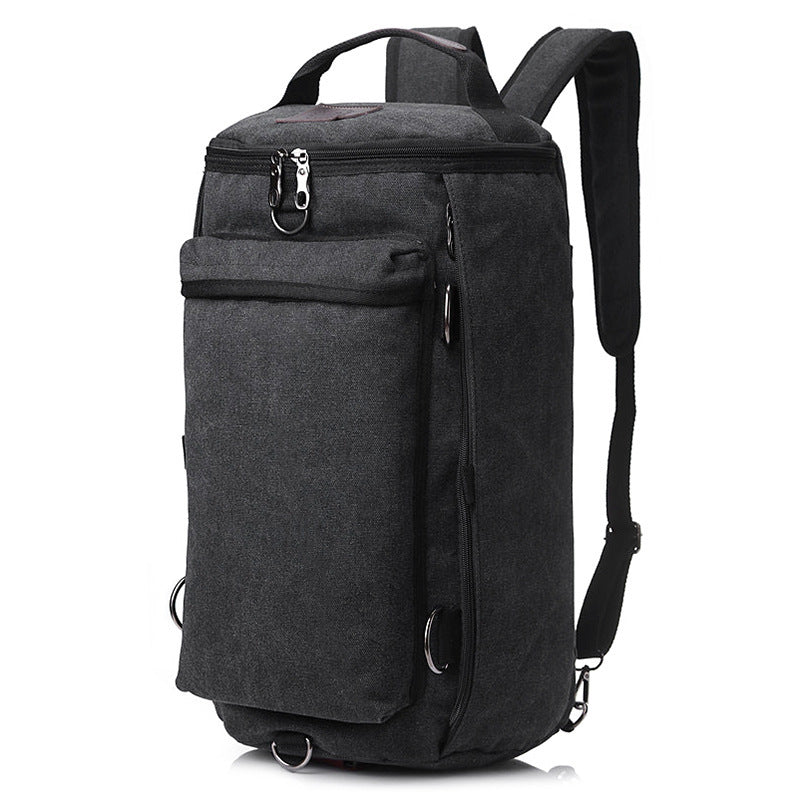 Canvas-Rucksack mit doppeltem Schultergurt, 20-35 l – Bild 3 | LuxeStyle