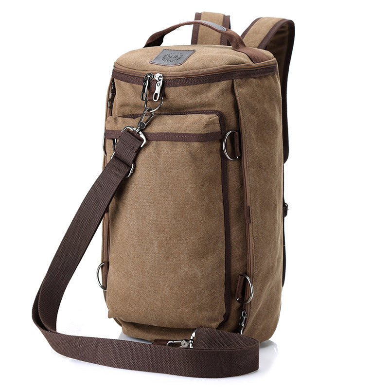 Canvas-Rucksack mit doppeltem Schultergurt, 20-35 l | LuxeStyle