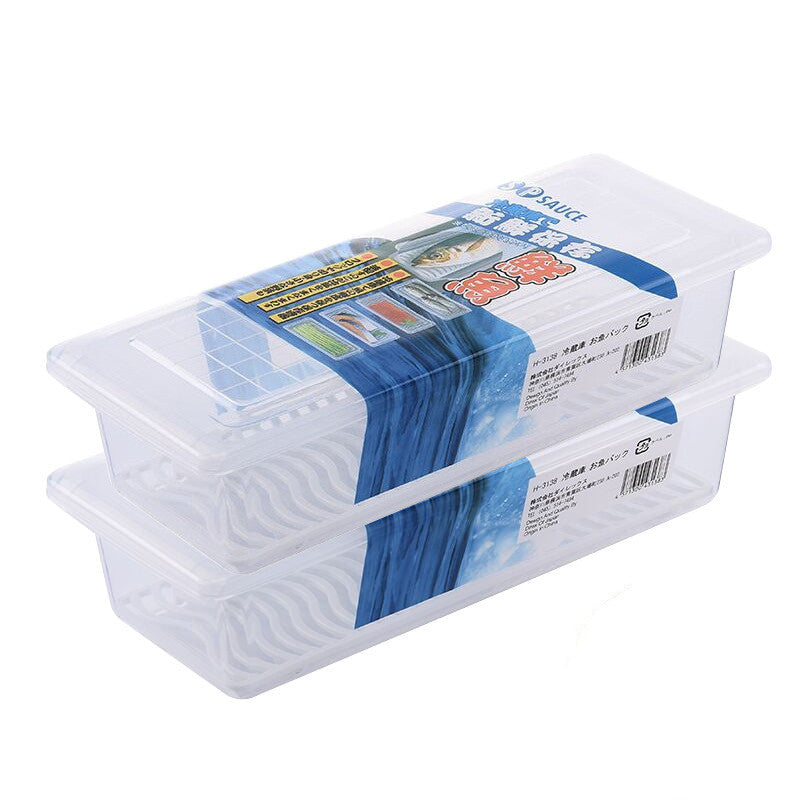 Transparente Fisch-Abtropfbox mit Deckel – Bild 2 | LuxeStyle