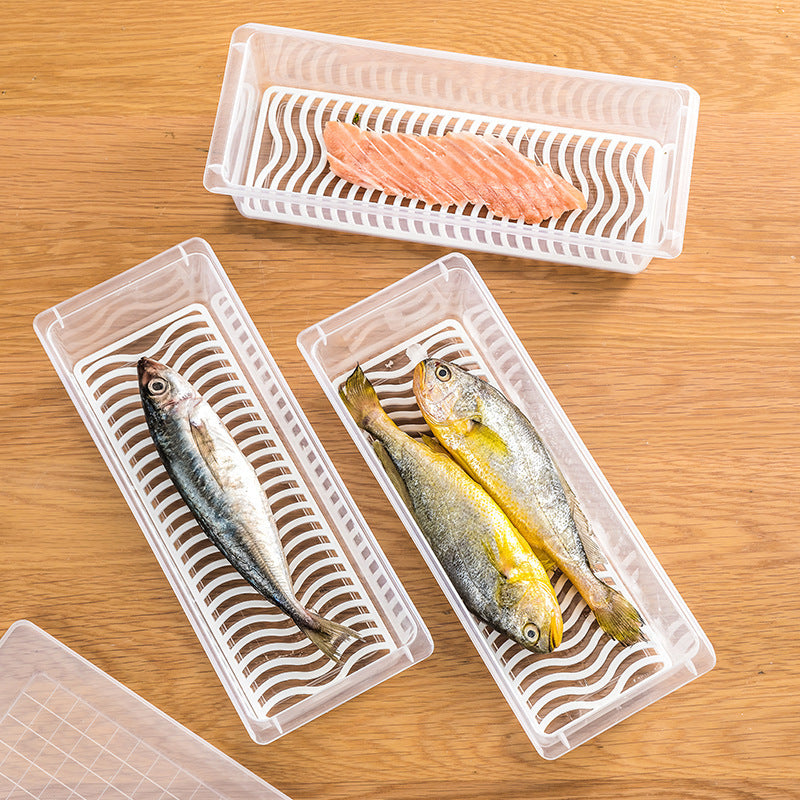 Transparente Fisch-Abtropfbox mit Deckel – Bild 7 | LuxeStyle