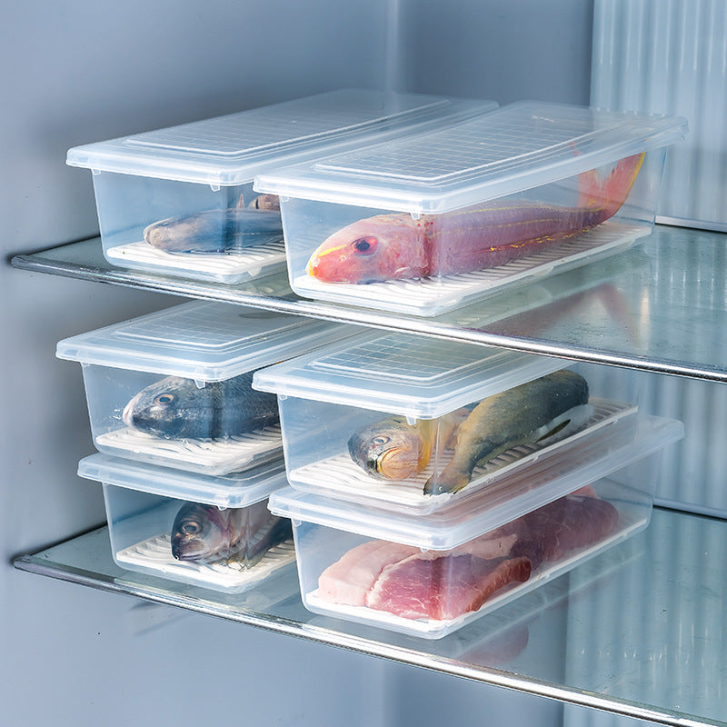 Transparente Fisch-Abtropfbox mit Deckel – Bild 5 | LuxeStyle