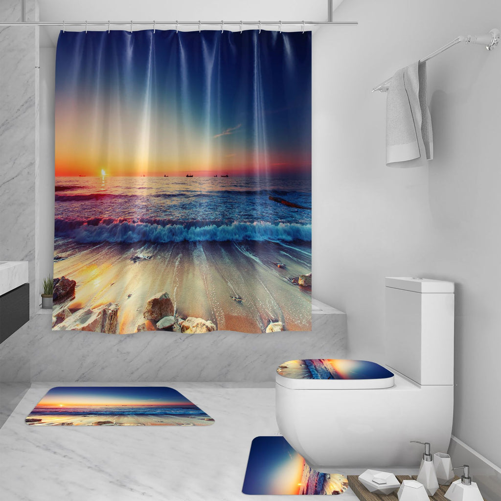 Duschvorhang mit 3D-Meeresblick – Bild 3 | LuxeStyle