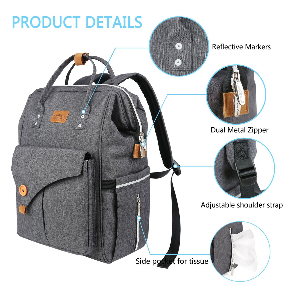 Grosser Mummy-Rucksack für unterwegs – Bild 3 | LuxeStyle