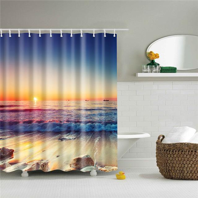 Duschvorhang mit 3D-Meeresblick – Bild 5 | LuxeStyle