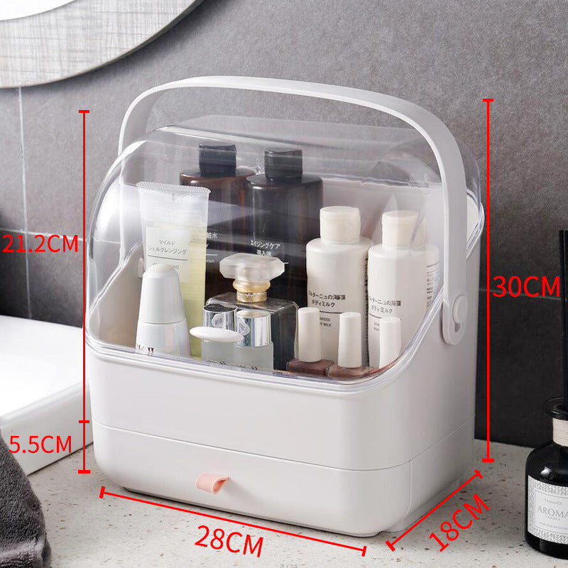 Staubdichte Kosmetik-Aufbewahrungsbox mit Deckel – Bild 2 | LuxeStyle