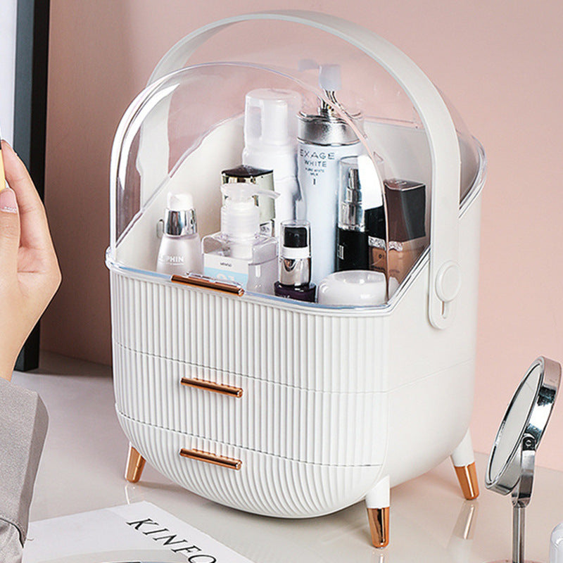 Staubdichte Kosmetik-Aufbewahrungsbox mit Deckel – Bild 5 | LuxeStyle